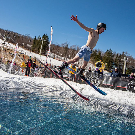 The New England Pond Skim Ski Season is Here