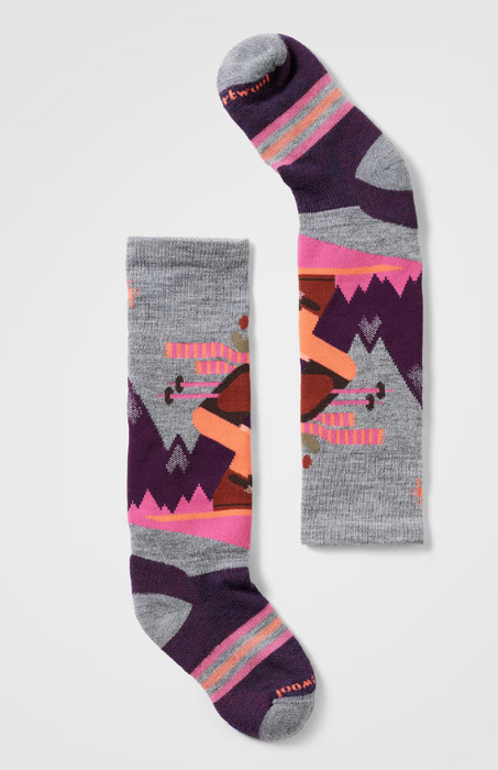 Smartwool Kids' Wintersport Mountain Moose Pattern Over The Calf Socks