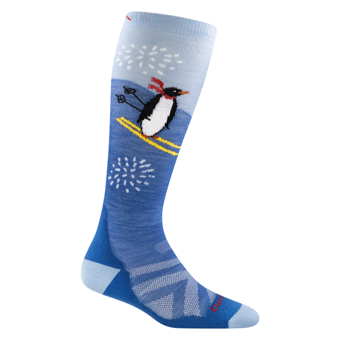 Darn Tough Kids Penguin Peak Over-the-Calf Midweight Ski & Snowboard Sock (8810213638309)