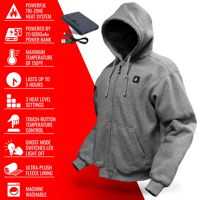 ActionHeat 5V Battery Heated Hoodie Sweatshirt (8458973610149)