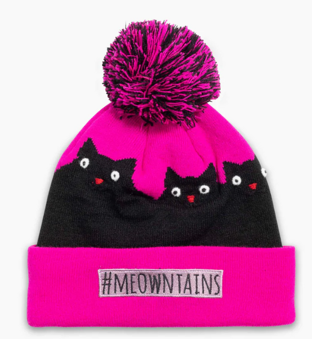 TURTLEFUR KID'S #MEOWTAINS HAT - HOTTIE PINK (8240549101733)