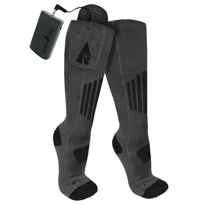 ActionHeat 3.7V Wool Rechargeable Heated Socks 2.0 with Remote (8459040456869)