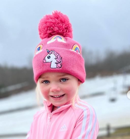Turtle Fur Kids' Unicorn Pom Beanie (8196182212773)