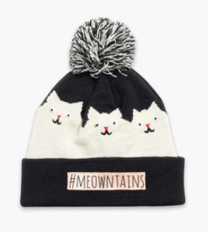 TURTLEFUR KID'S #MEOWTAINS HAT - BLACK (8012222955685)