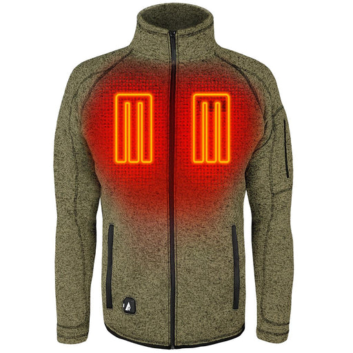 ActionHeat 5V Men's Battery Heated Sweater Jacket (8458972430501)