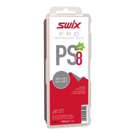 Swix PS8 Red -4°C/+4°C, 180g (9230348615845)