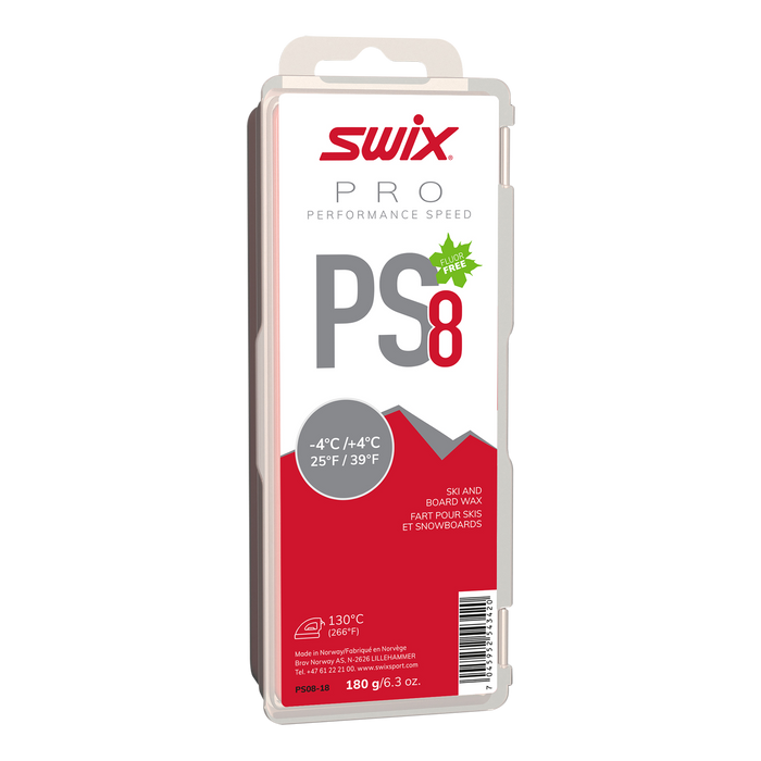 Swix PS8 Red -4°C/+4°C, 180g (9230348615845)