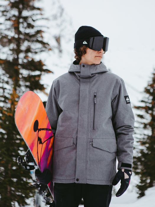 QUIKSILVER MEN'S MISSION SOLID JACKET BLACK