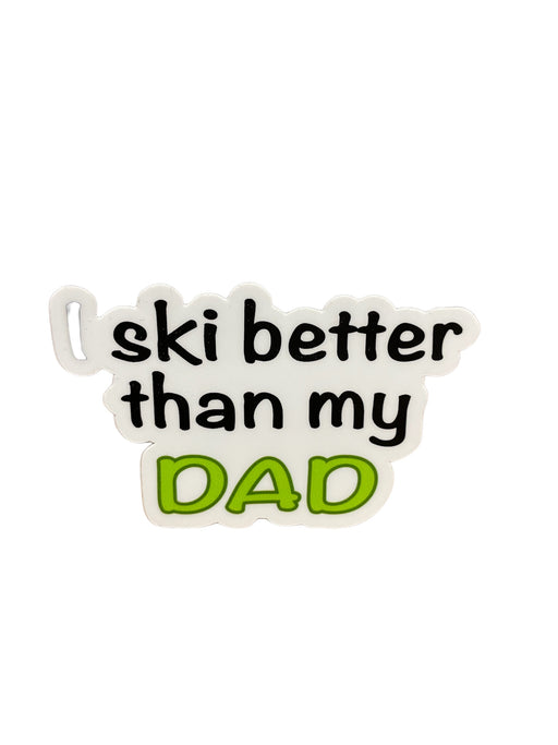 I Ski better than my dad Sticker (7921370333349)
