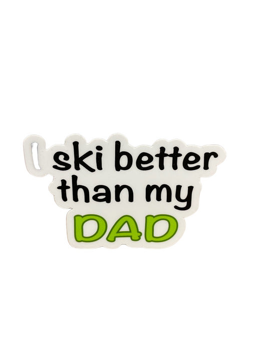 I Ski better than my dad Sticker (7921370333349)