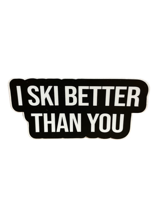 I ski better than you Sticker (7082889576613)