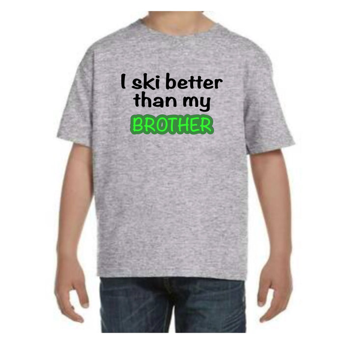 I Ski Better Than My Brother - Short Sleeve (8041787359397)